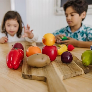 Melissa & Doug Play-Time Produce Realistic Fruit & Veggies Set