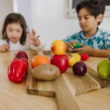 Melissa & Doug Play-Time Produce Realistic Fruit & Veggies Set