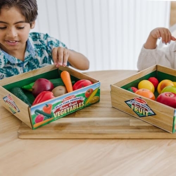Melissa & Doug Play-Time Produce Realistic Fruit & Veggies Set