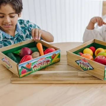 Melissa & Doug Play-Time Produce Realistic Fruit & Veggies Set