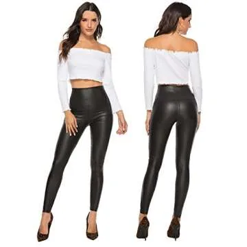 Stylish Stretchy Faux Leather Leggings for All Occasions