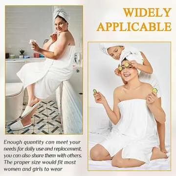 4 Pcs Waffle Spa Robe Set for Women - Cozy Luxury Wraps