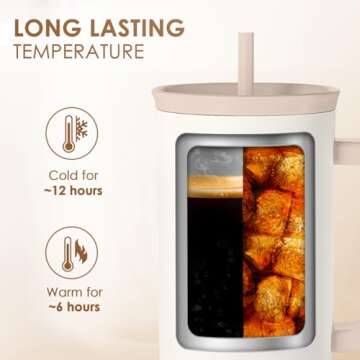 SANDJEST 40oz Insulated Tumbler for Teachers