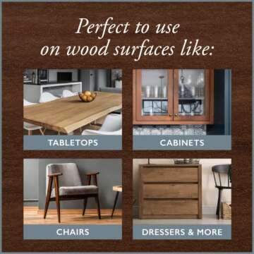 Amy Howard at Home - Water-Based Gel Stain - Vintage and Antique Furniture Restoration - Great on Wood - Auburn Mahogany Glaze Finish (16 oz)