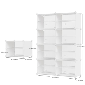 OneLeaf 32 Pair Shoe Rack Organizer for Home Storage Solutions