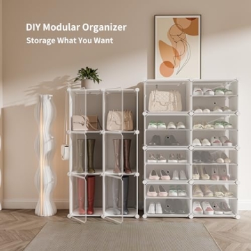 OneLeaf 32 Pair Shoe Rack Organizer for Home Storage Solutions