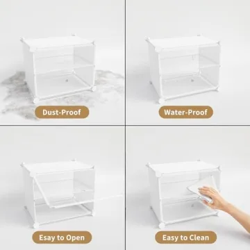 OneLeaf 32 Pair Shoe Rack Organizer for Home Storage Solutions