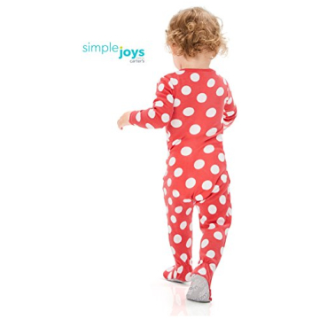 Snug Fit Footed Cotton Pajamas for Baby Girls | 3-Pack