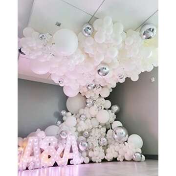 100pcs White Balloon Garland Arch Kit for All Occasions