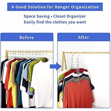 Space Saving Hanger Chains for Closet Organization