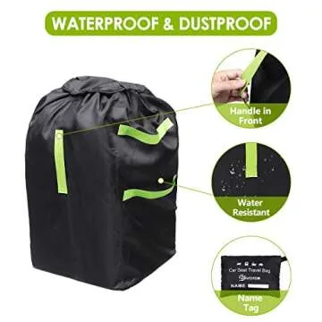 EIVOTOR Car Seat Travel Bag for Hassle-Free Airport Travel