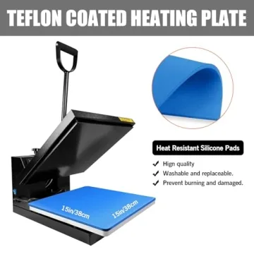 PlanetFlame 15x15 Heat Press for Sublimation Transfers