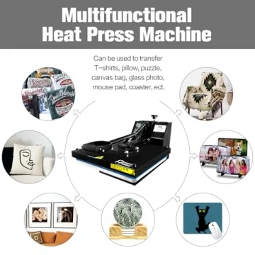 PlanetFlame 15x15 Heat Press for Sublimation Transfers