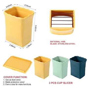 Dokpod 3-Piece Stainless Steel Fruit Veggie Slicer Set