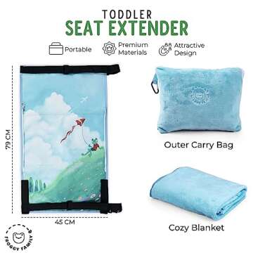 Froggy Family Airplane Toddler Bed for Travel Comfort