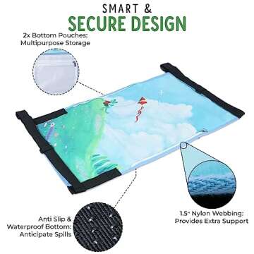 Froggy Family Airplane Toddler Bed for Travel Comfort