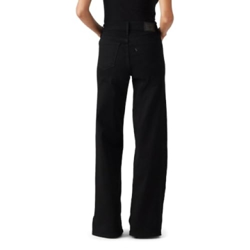 Levi's Women's 318 Shaping Wide-Leg Jeans - Stylish Comfort in Soft Black