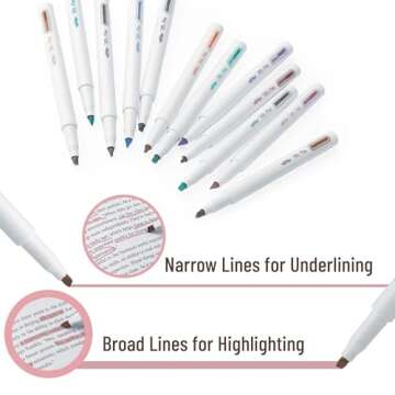 Mr. Pen- Aesthetic Highlighters, 12 Pack, Chisel Tip, Muted Pastel Colors, Cute Highlighters Assorted Colors, Cute Highlighters for School Highlighters, Highlighter Set, Pastel Highlighters