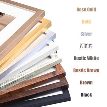 KINLINK 4x4 Picture Frame Black Set of 4, Wooden Square Photo Frames with Plexiglass for 4x4 without...