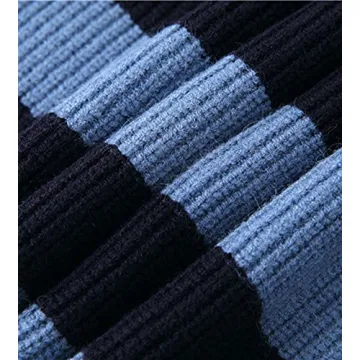 LifeShe Women Men Striped Oversized Knit Sweater