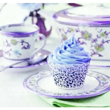 GOLF Cupcake Wrappers - 100Pcs Elegant White Designs