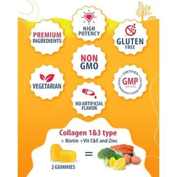 SUNNY SAM Biotin Collagen Gummies for Women - Lemon Flavor