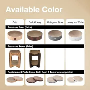 Necoichi Cat Scratcher Bowl for Indoor Cats - Stylish Scratching Lounger with Environmentally Friend...