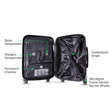 Genius Pack Hardside Luggage Spinner - Stylish & Lightweight