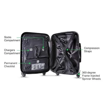 Genius Pack Hardside Luggage Spinner - Stylish & Lightweight