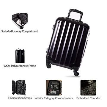 Genius Pack Hardside Luggage Spinner - Stylish & Lightweight