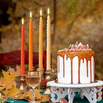 Stunning Orange-Gradient Taper Candles for Every Occasion