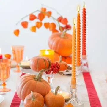 Stunning Orange-Gradient Taper Candles for Every Occasion