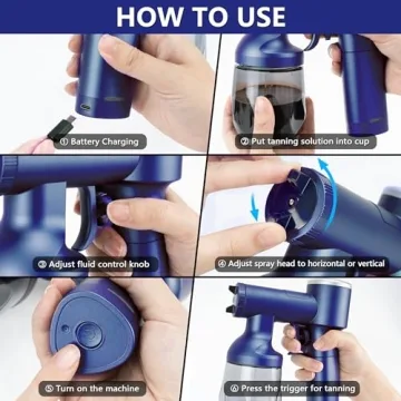 Cordless Rechargeable Spray Tan Machine for Home or Travel