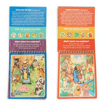 Kanga Toys Bible Activity Books for Kids Ages 3+