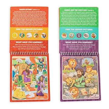Kanga Toys Bible Activity Books for Kids Ages 3+