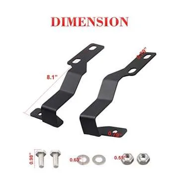 LED Ditch Light Mounting Brackets for 2005-2015 Toyota Tacoma Hood Mount Brackets LED Pods Brackets for Auxiliary Off Road Pod Work Light …