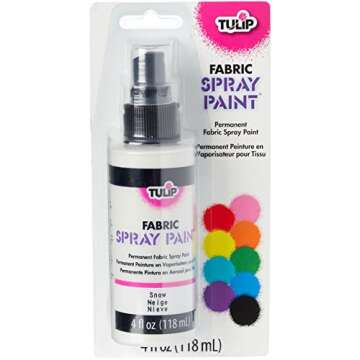 TULIP Fabric Spray Paint - Snow for Creative Crafts