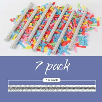 BATTIFE Confetti Wands - Vibrant Celebration Shoots