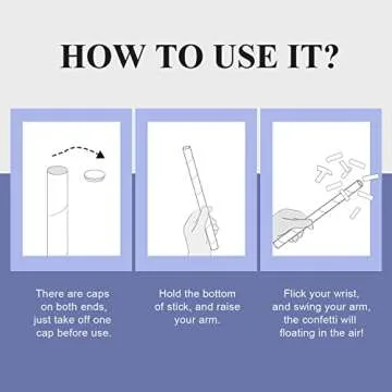 BATTIFE Confetti Wands - Vibrant Celebration Shoots