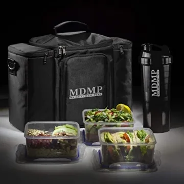 Meal Prep Lunch Bag with Containers and Ice Packs