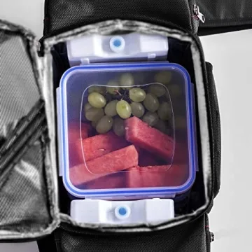 Meal Prep Lunch Bag with Containers and Ice Packs