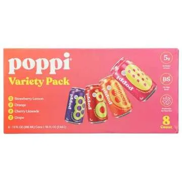 Poppi Variety Probiotic Soda Pack - 8 Flavors to Love!