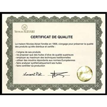 Nicolas Alziari CUVÉE PAULINE Organic Extra Virgin Olive Oil