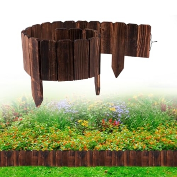 Sturdy Pine Wood Garden Fence - Easy Installation & Durable