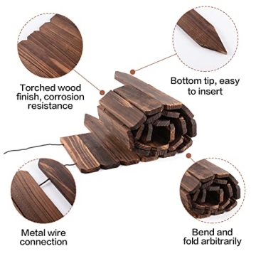 Durable Easy Install Pine Wood Garden Fence