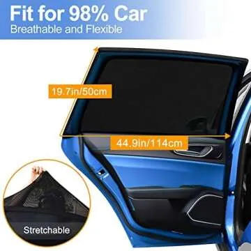 PEYOU Car Window Shades: Baby UV Protection Sun Covers