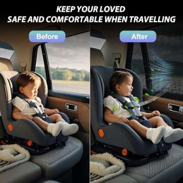 PEYOU Car Window Shades: Baby UV Protection Sun Covers