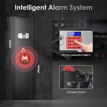 Riddost Rifle Gun Safe with LCD Display for Up to 6 Rifles