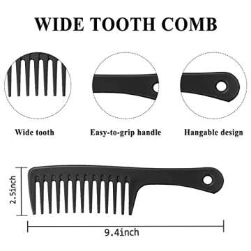 Goiple Hair Comb 11PCS Professional Styling Comb Set for Women Men, Curly Hair for All Hair Types, M...