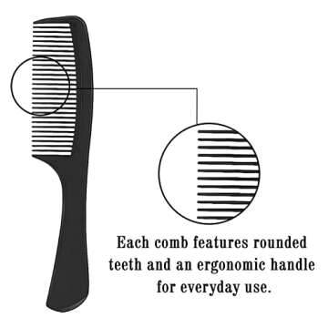 Goiple Hair Comb 11PCS Professional Styling Comb Set for Women Men, Curly Hair for All Hair Types, Multifunctional Salon Combs for Women Parting Comb Set, Painless and Smooth